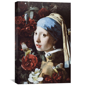 Girl With Pearl Earing Canvas Art Clock Canvas