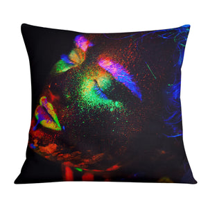 Glowing Woman B Cushion Cushion Cushion Square Clock Canvas