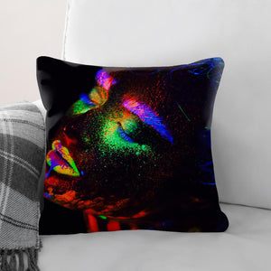 Glowing Woman B Cushion Cushion Cushion Square Clock Canvas