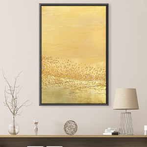 Gold Canvas Art Clock Canvas