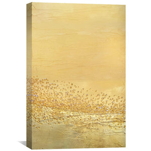 Gold Canvas Art 30 x 45cm / Unframed Canvas Print Clock Canvas