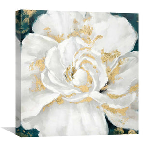 Gold Pollen Oil Painting Oil Clock Canvas