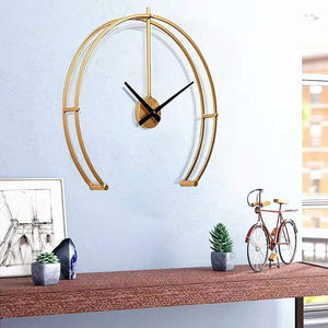 Golden Aurora Clock Clock Canvas