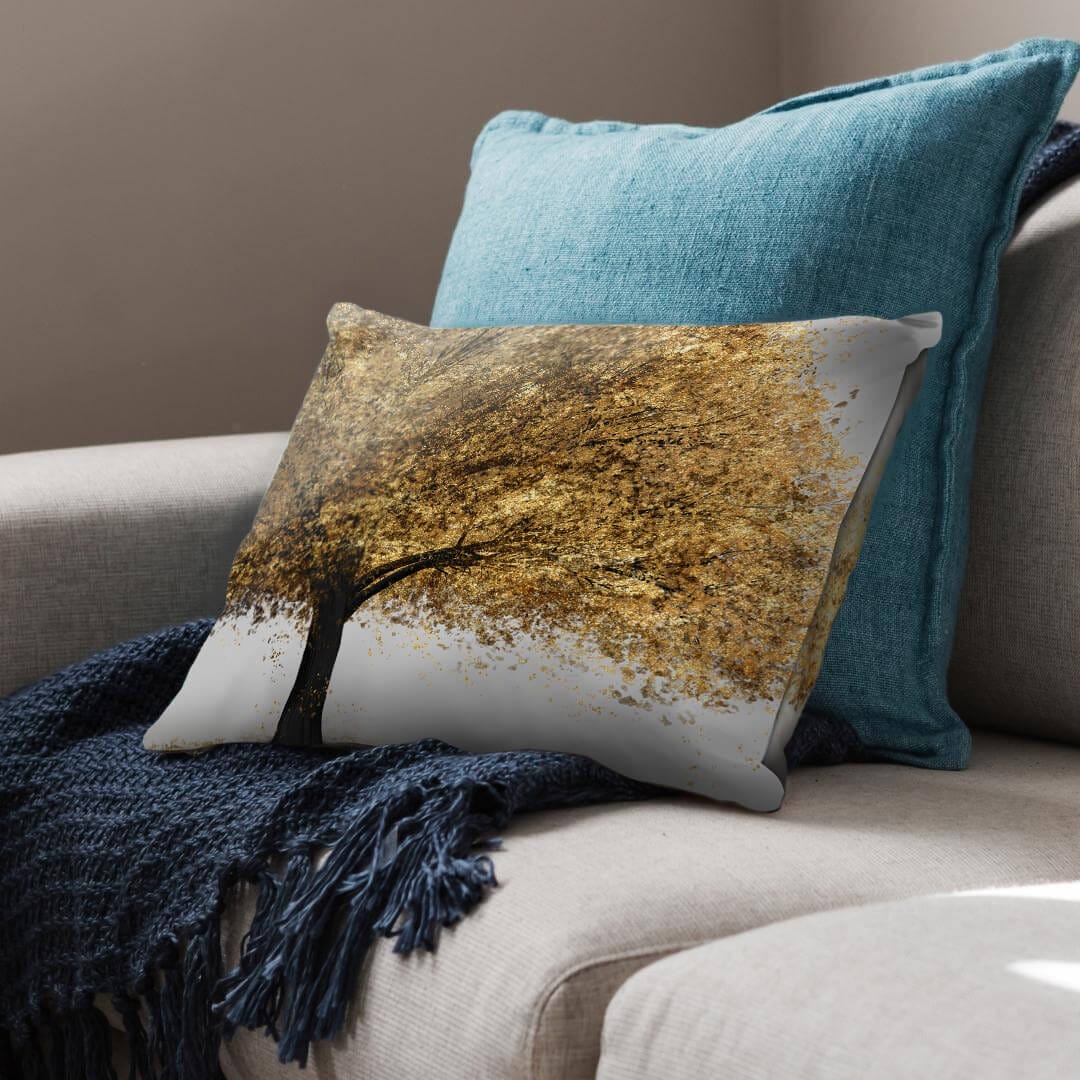 Golden Botany Cushion Cushion Cushion Landscape Clock Canvas