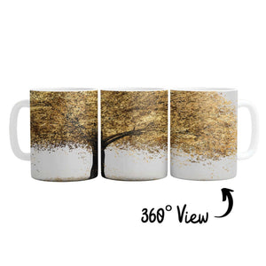 Golden Botany Mug Mug White Clock Canvas