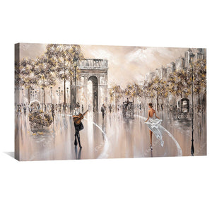 Golden Days Canvas Art Clock Canvas