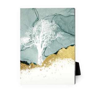 Golden Deer A Desktop Canvas Desktop Canvas 13 x 18cm Clock Canvas