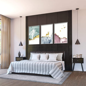 Golden Deer Canvas Art Clock Canvas