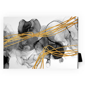 Golden Desire Desktop Canvas Desktop Canvas 13 x 18cm Clock Canvas