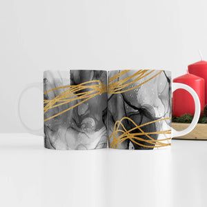 Golden Desire Mug Mug White Clock Canvas