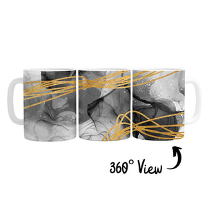 Golden Desire Mug Mug White Clock Canvas