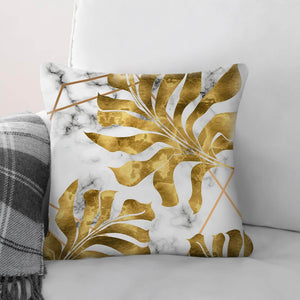 Golden Leaf A Cushion Cushion Cushion Square Clock Canvas