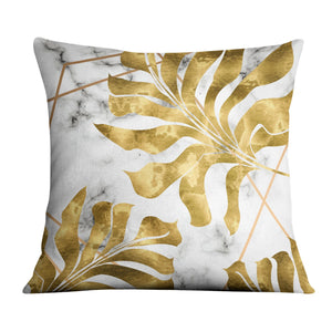 Golden Leaf A Cushion Cushion Cushion Square Clock Canvas