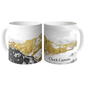 Golden Mountain Collectors Mug Mug White Clock Canvas