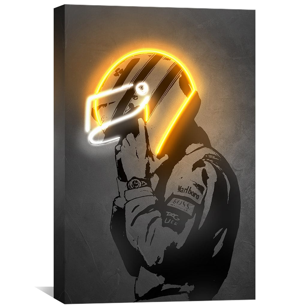 Golden Racer Canvas Art Clock Canvas