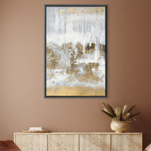 Golden Scale Oil Painting Oil 30 x 45cm / Oil Painting Clock Canvas