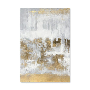 Golden Scale Oil Painting Oil Clock Canvas