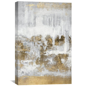 Golden Scale Oil Painting Oil Clock Canvas
