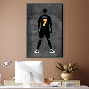 Golden Seven Canvas Art 30 x 45cm / Unframed Canvas Print Clock Canvas