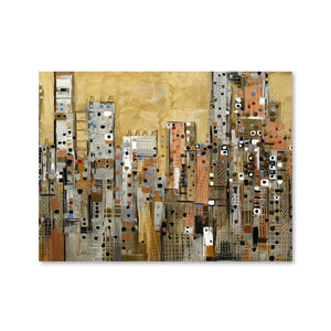 Golden Sky Canvas Art Clock Canvas