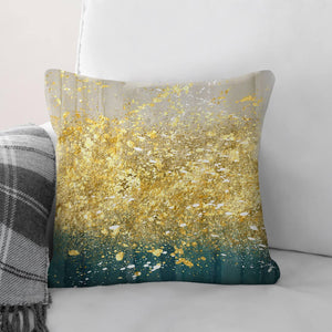 Golden Splash B Cushion Cushion Cushion Square Clock Canvas