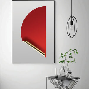 Golden Sticker Canvas Art Clock Canvas