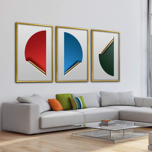 Golden Sticker Canvas Art Clock Canvas