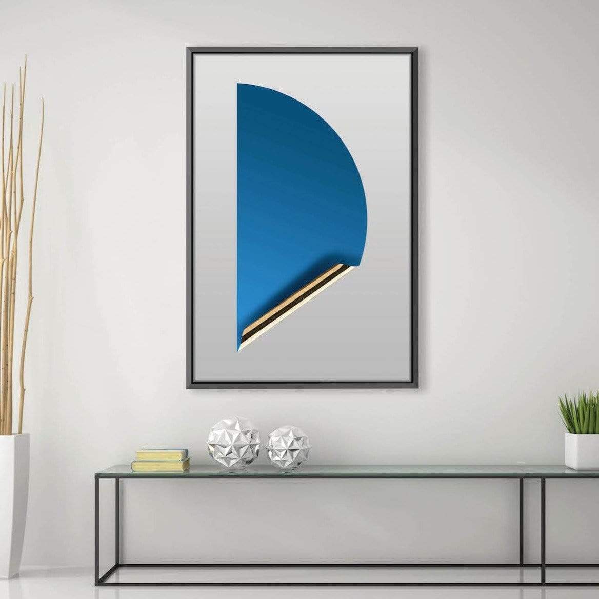Golden Sticker Canvas Art Clock Canvas
