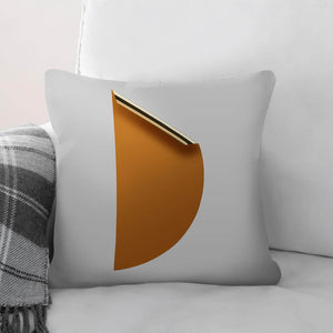 Golden Sticker D Cushion Cushion 45 x 45cm Clock Canvas
