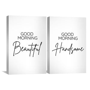 Good Morning Beautiful Canvas Art Clock Canvas