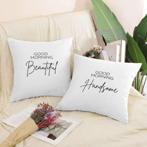 Good Morning Beautiful Cushion Cushion Clock Canvas