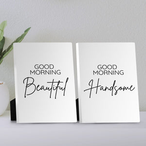 Good Morning Beautiful Desktop Canvas Desktop Canvas Clock Canvas