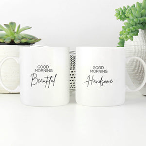 Good Morning Beautiful Mug Mug Clock Canvas