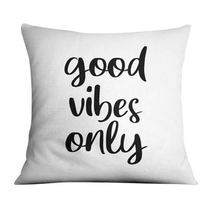 Good Vibes B Cushion Cushion 45 x 45cm Clock Canvas