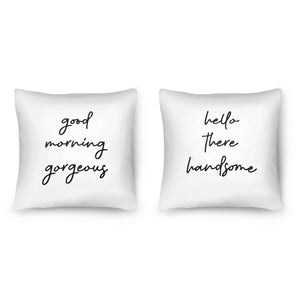 Gorgeous & Handsome Cushion Cushion Clock Canvas