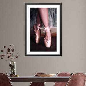 Graceful Ballerina Print Art 30 x 45cm / Unframed Canvas Print Clock Canvas