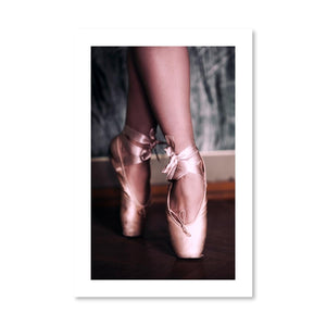 Graceful Ballerina Print Art Clock Canvas