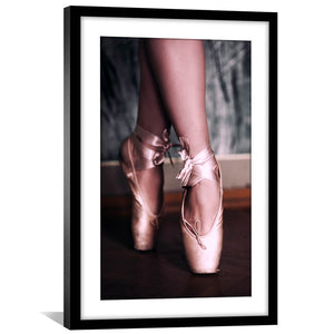 Graceful Ballerina Print Art Clock Canvas