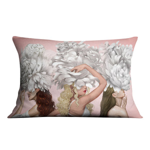 Graceful Woman Cushion Cushion 48 x 33cm Clock Canvas