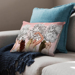 Graceful Woman Cushion Cushion Cushion Landscape Clock Canvas