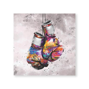 Graffiti Boxing Canvas Art Clock Canvas