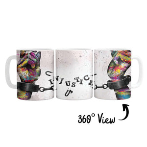 Graffiti Chains Mug Mug White Clock Canvas