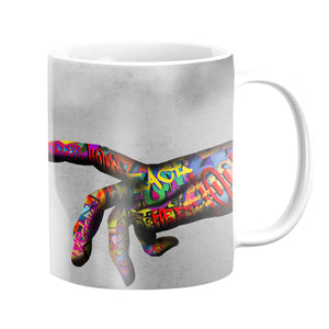 Graffiti Hand of God Mug Mug White Clock Canvas