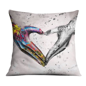 Graffiti Heart Cushion Cushion Cushion Square Clock Canvas