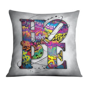 Graffiti Hope Cushion Cushion Cushion Square Clock Canvas