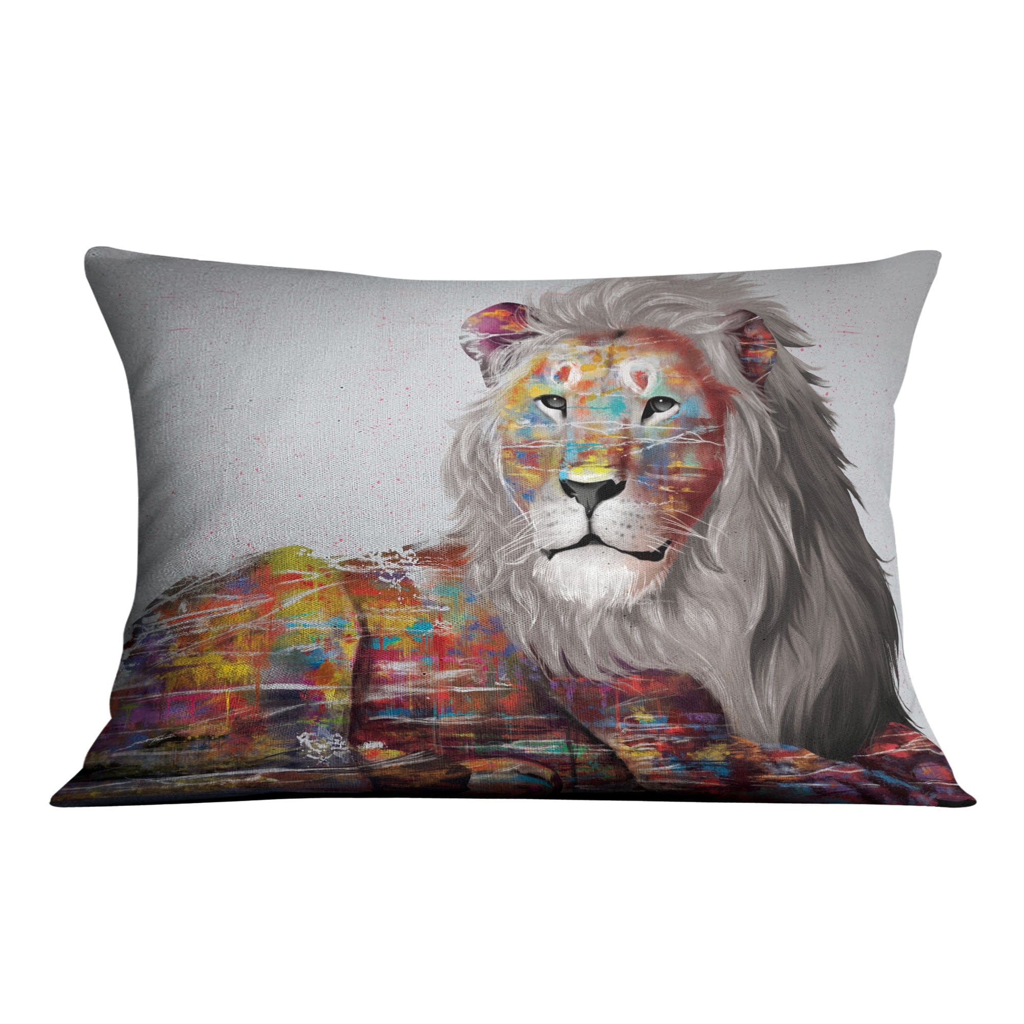 Graffiti Lion Cushion Cushion Cushion Landscape Clock Canvas