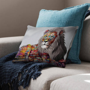 Graffiti Lion Cushion Cushion Cushion Landscape Clock Canvas
