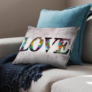 Graffiti Love Cushion Cushion Cushion Landscape Clock Canvas
