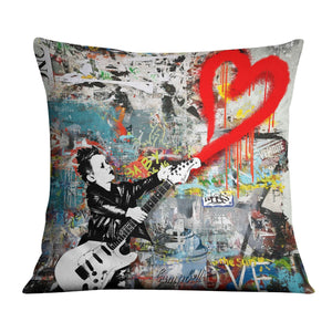 Graffiti Music Cushion Cushion Cushion Square Clock Canvas