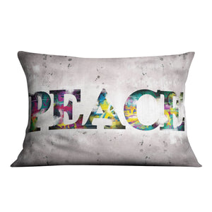 Graffiti Peace Cushion Cushion 48 x 33cm Clock Canvas